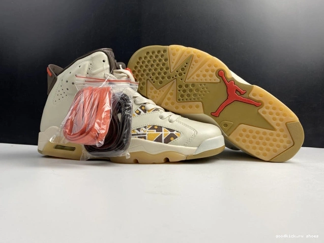 Brown Quai54 6 AIR (2020) CZ4152-100 Sail Retro Jordan 0719